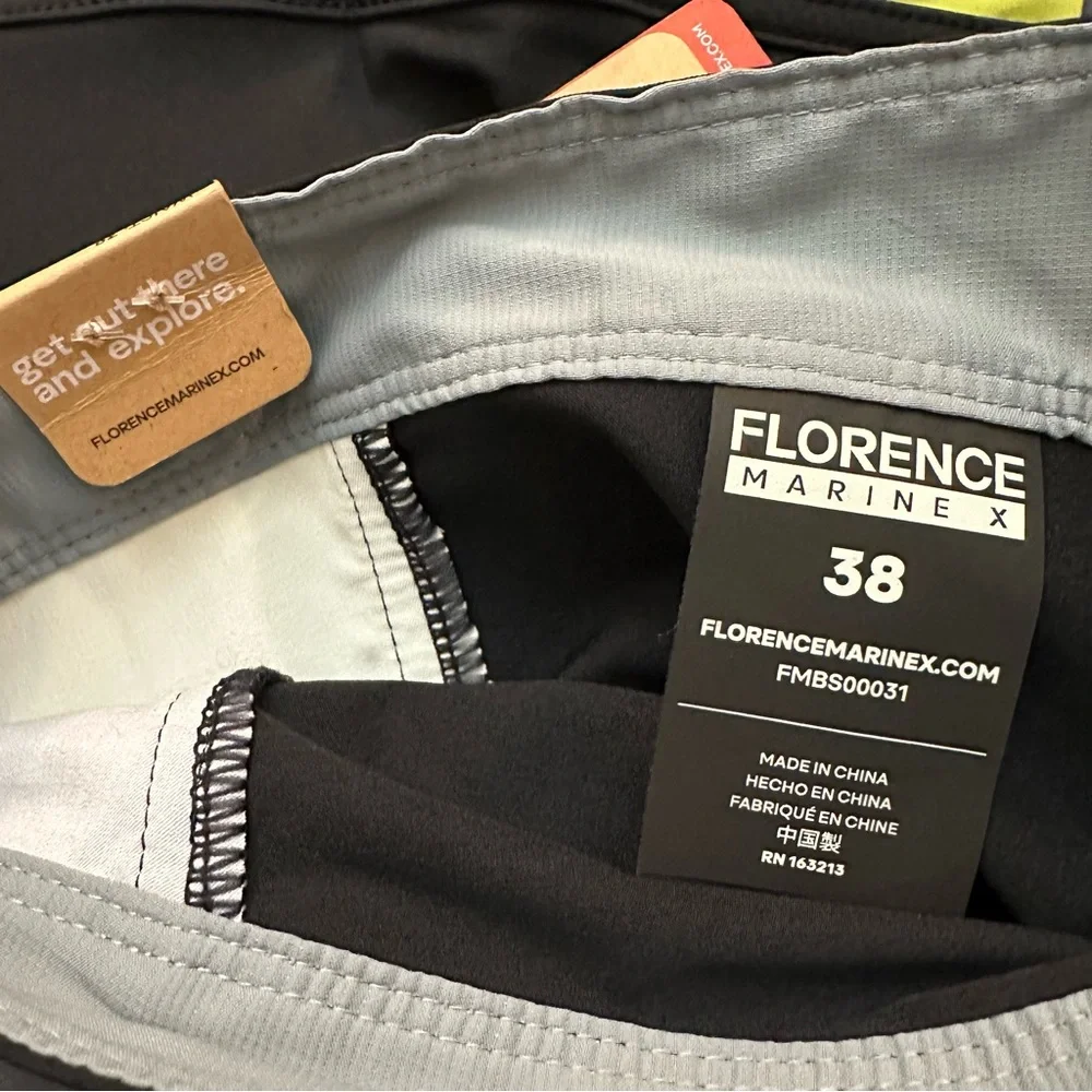 Florence Marine X Stretch Boardshort Men’s Size 38 Black
